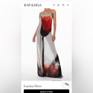 Rat and Boa Luciana dress - size XXS (US 2)